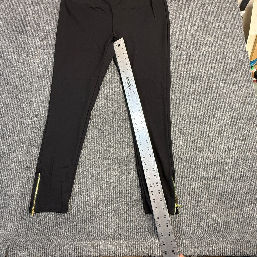 IMAN Global Chic Black Ankle Zip Womens Size 1X Long High Rise Stretch Pants - Picture 7 of 11